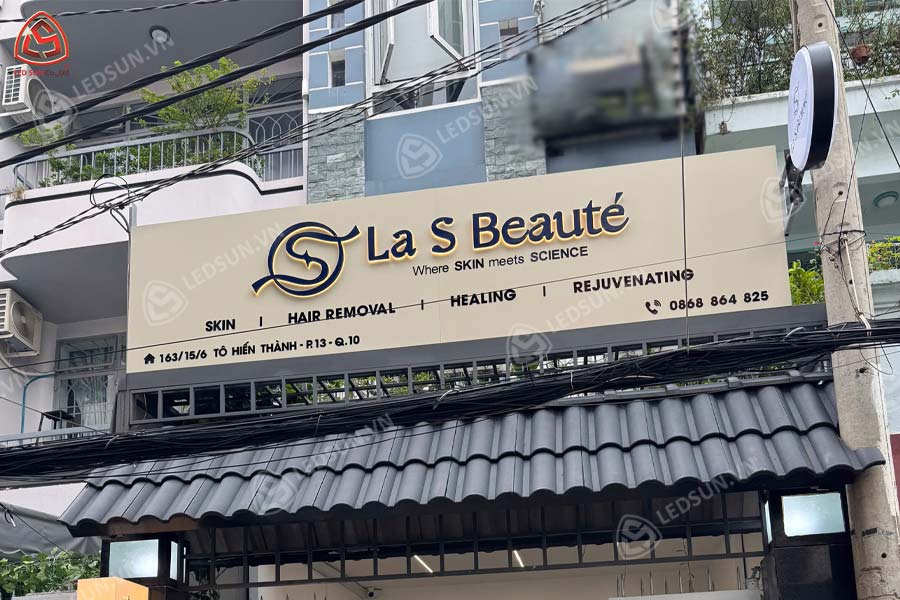 bảng hiệu alu chữ inox