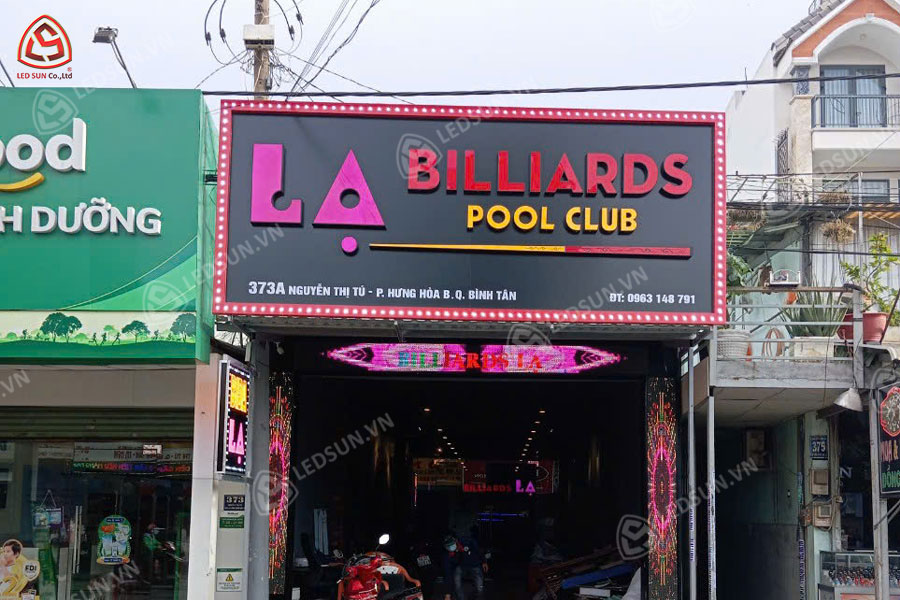 Bảng hiệu quảng cáo cho Lạ Billards