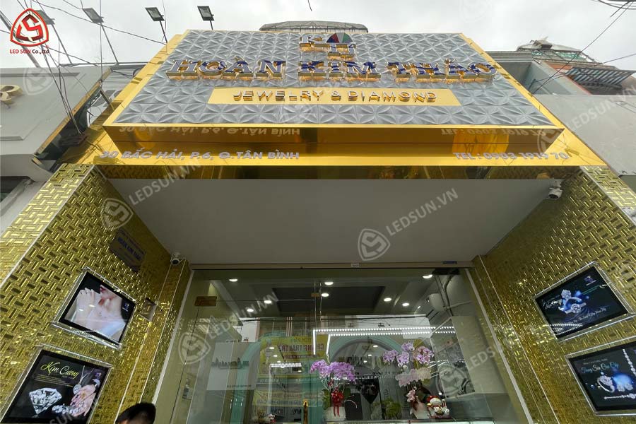 bảng hiệu tấm ốp 3D