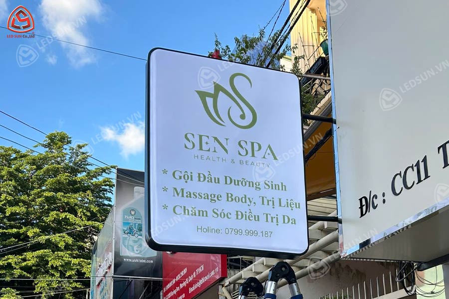 hộp đèn hút nổi hình chữ nhật