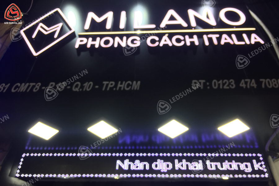 bảng hiệu shop quần áo