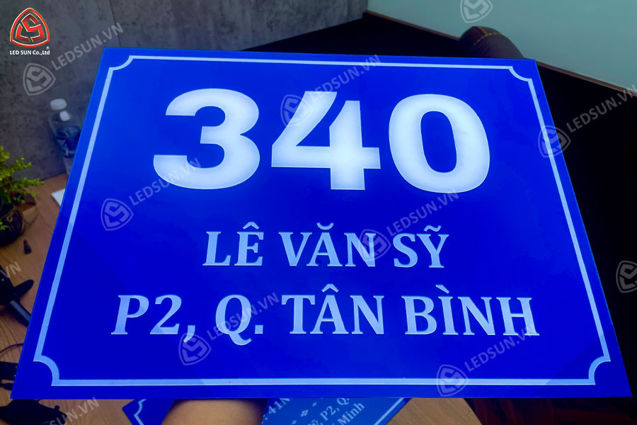 bảng tên số nhà mica