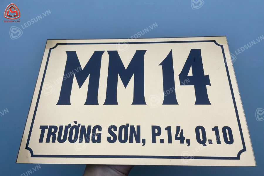 bảng số nhà mica