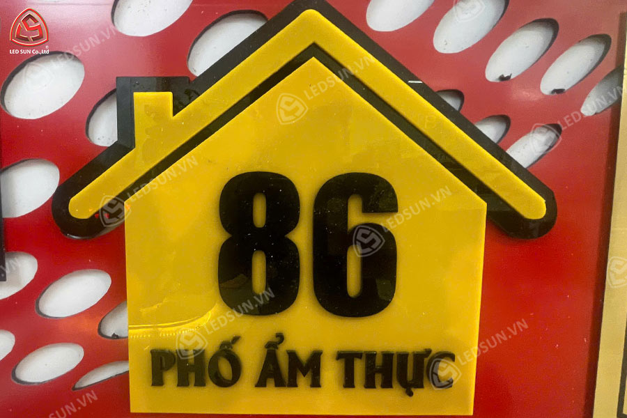 bảng số nhà mica