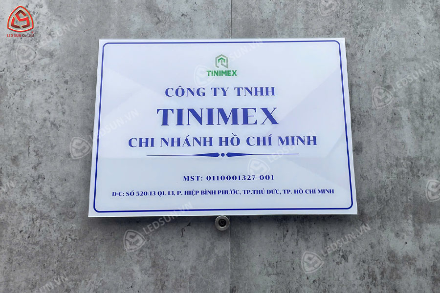 bảng số nhà mica