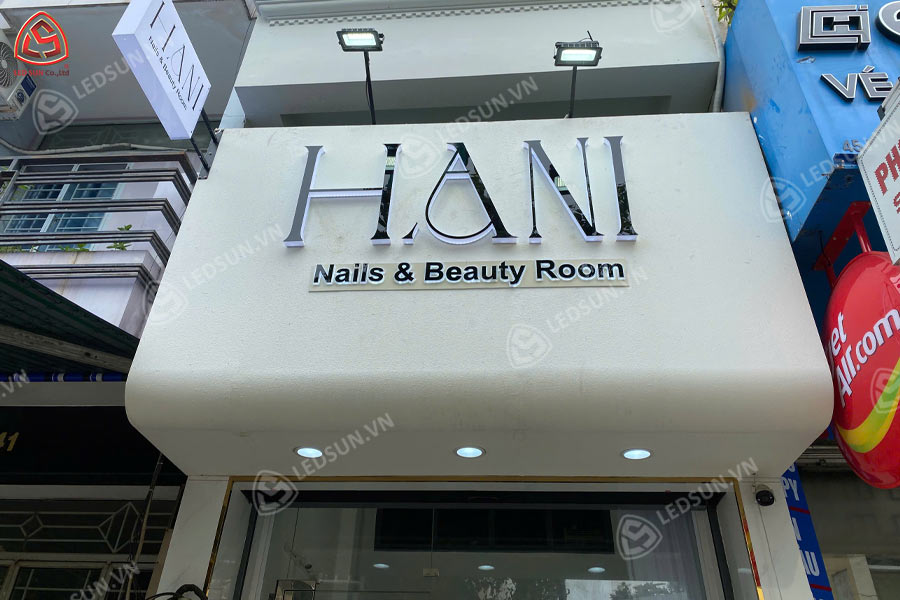 chữ nổi mica chân mica cháo sáng đèn