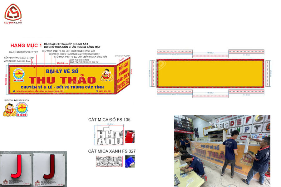 thiết kế bảng hiệu quảng cáo