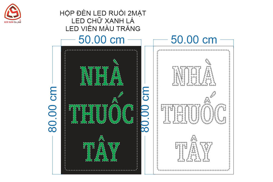 Thiết kế hộp đèn alu cnc led ruồi