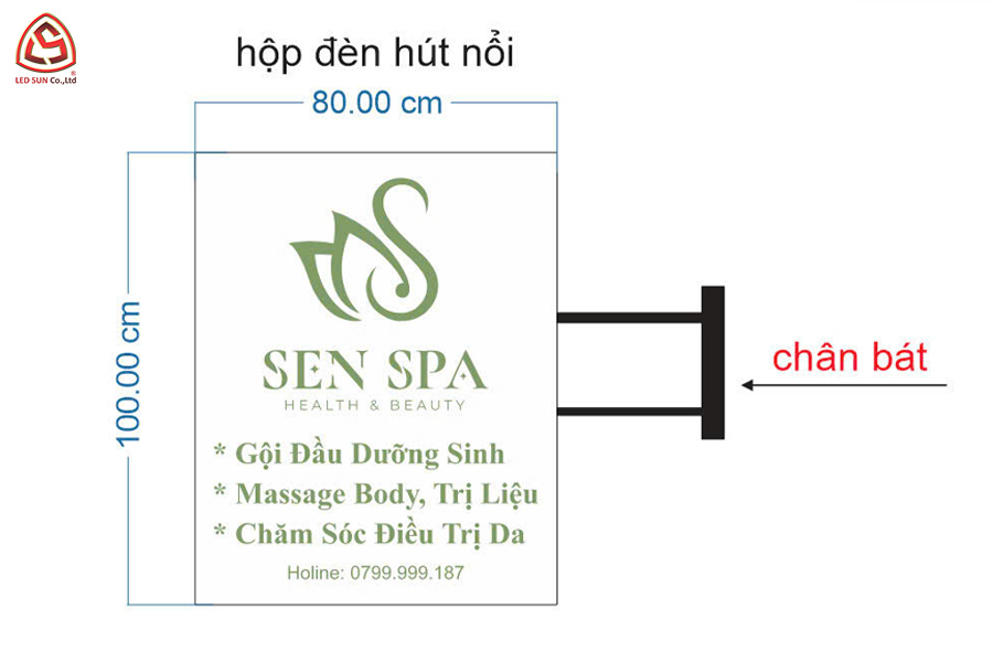 Thiết kế hộp đèn hút nổi