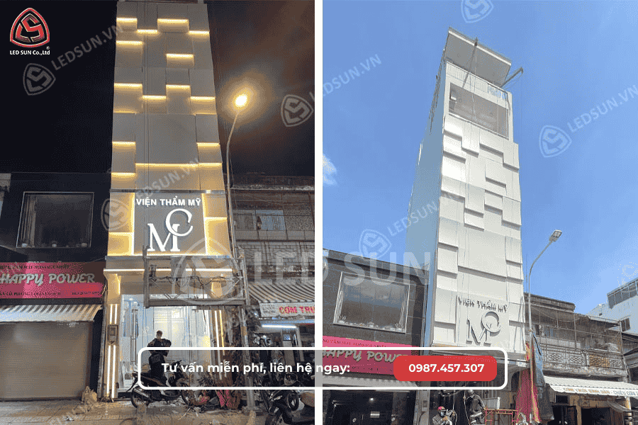 Mẫu bảng hiệu thẩm mỹ viện MC