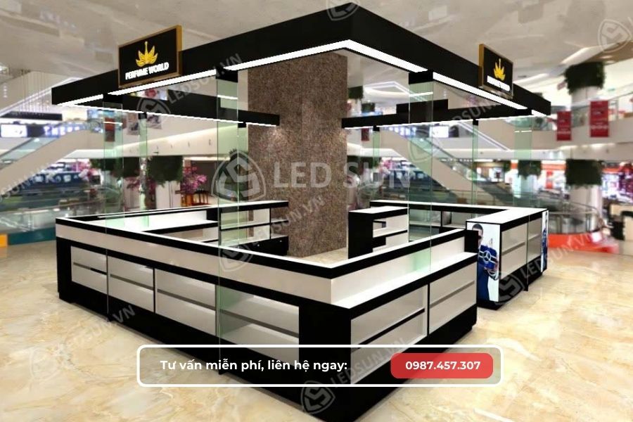 thiết kế showroom trong trung tâm thương mại