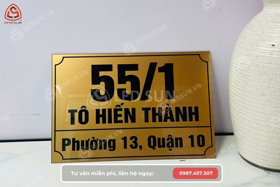 biển số nhà mica sơn