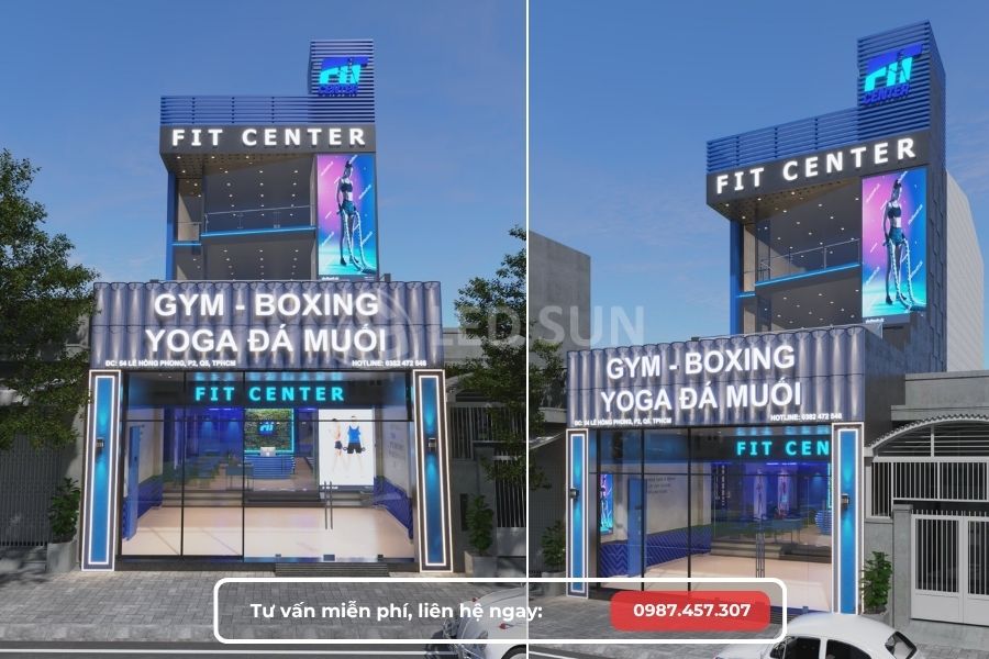 thiết kế phòng gym