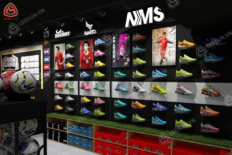 thiết kế thi công shop giày