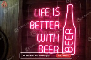 Tổng hợp các mẫu bảng hiệu đèn LED neon LED SUN đã thực hiện