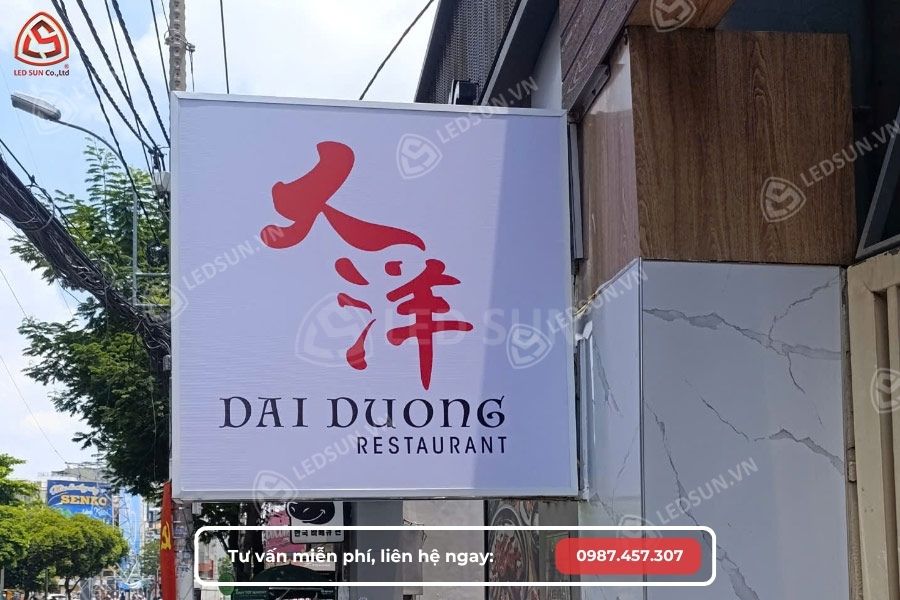 bảng hiệu vẫy nhà hàng
