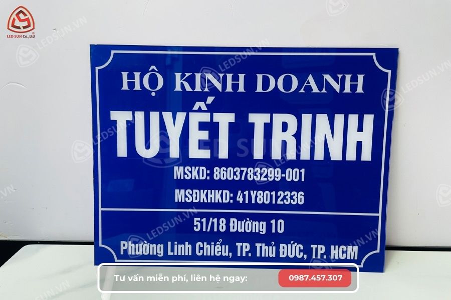 làm biển số nhà thủ đức