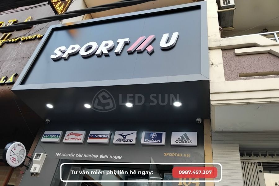 bảng hiệu alu chữ nổi