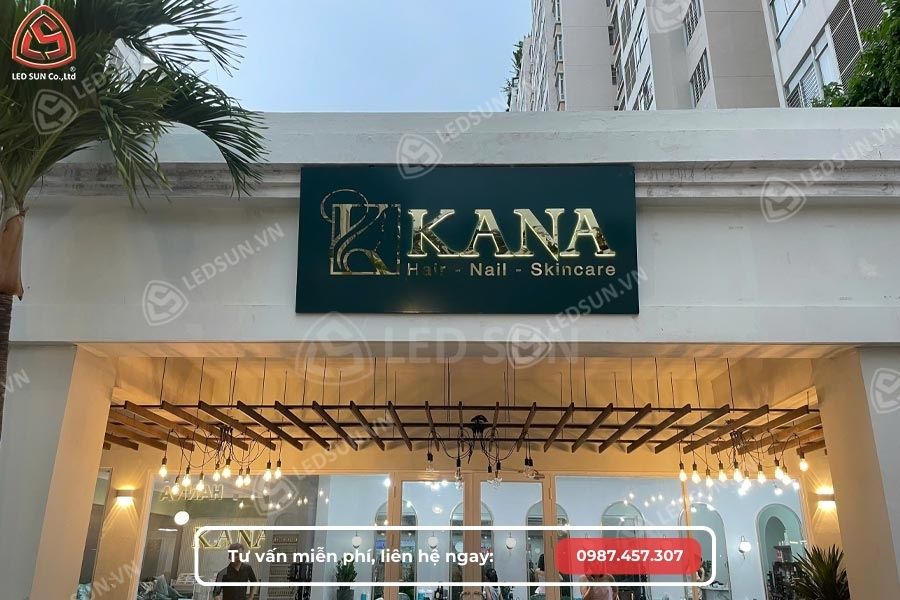 bảng hiệu nail bằng alu