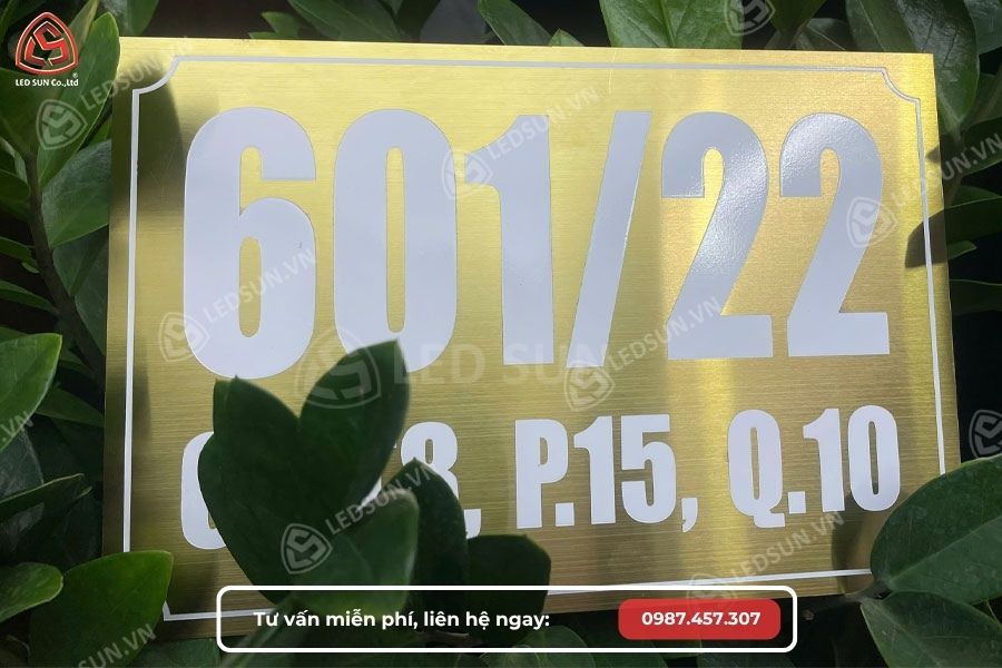 làm biển số nhà inox bình dương