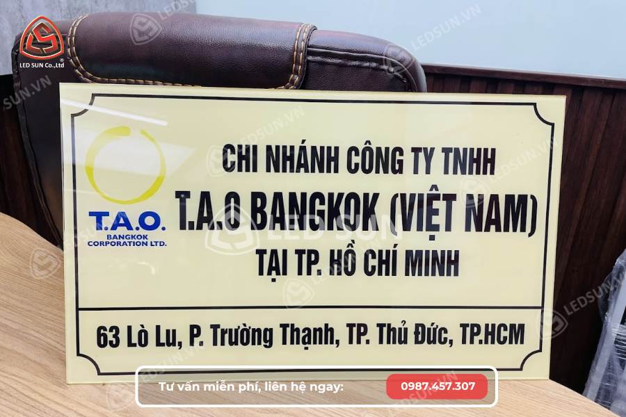 Biển số nhà mica dán decal