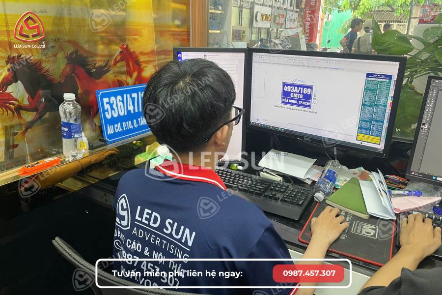 Thiết kế mẫu và gửi báo giá biển số nhà