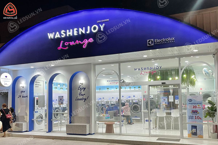 bảng hiệu giặt sấy