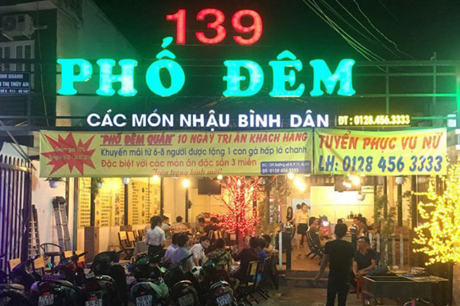 bảng hiệu quán nhậu