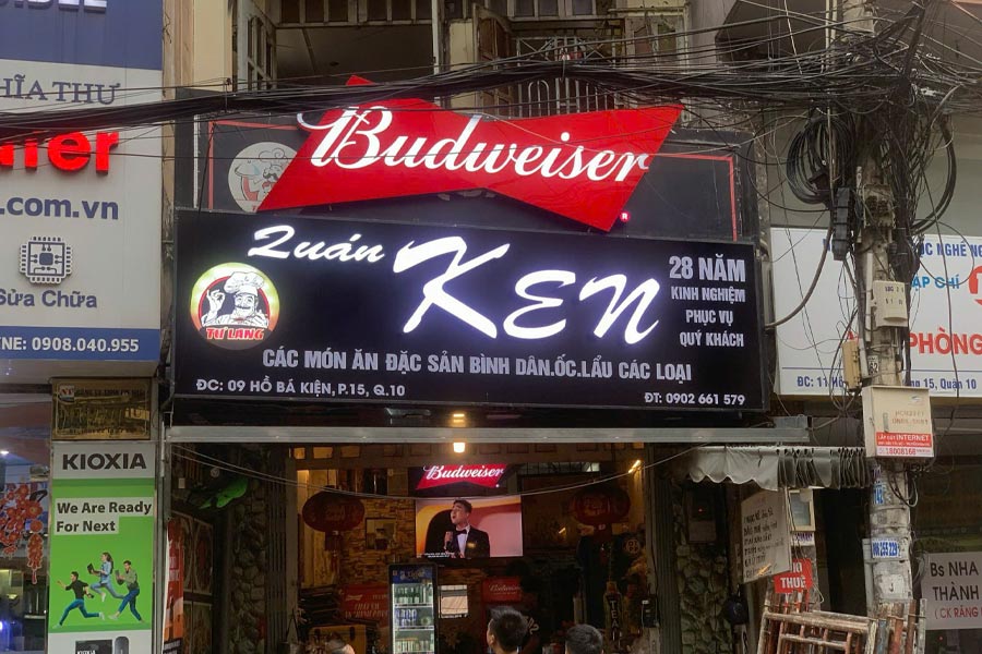 bảng hiệu quán nhậu