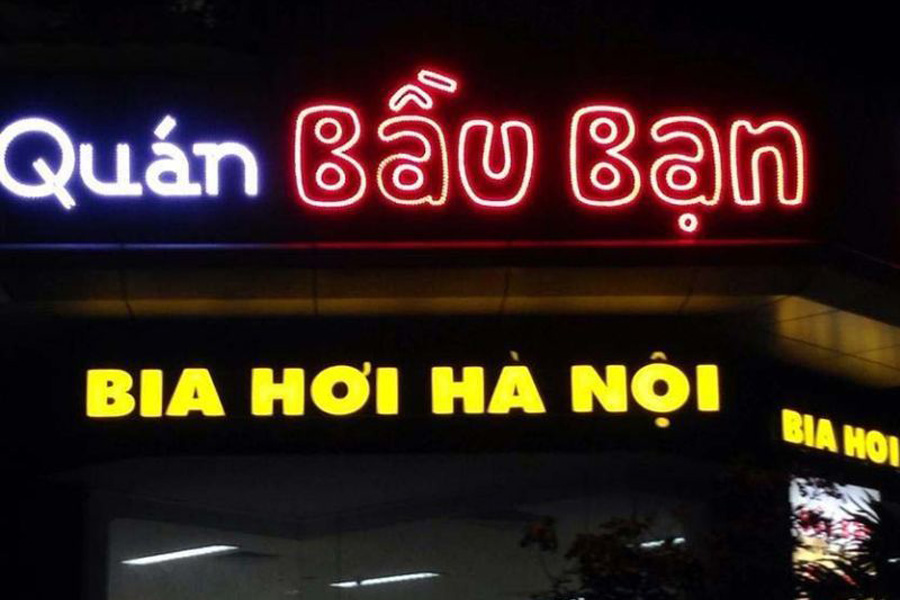 bảng hiệu led quán nhậu