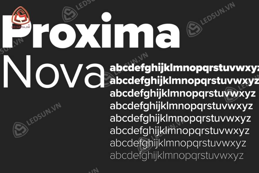 Font chữ thiết kế quảng cáo Proxima Nova